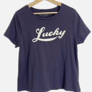 Lucky Brand Purple Short Sleeve Tee